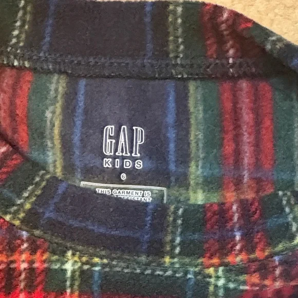 GAP Kids Plaid Pajama Set - Red, Blue, Green - Picture 3 of 3